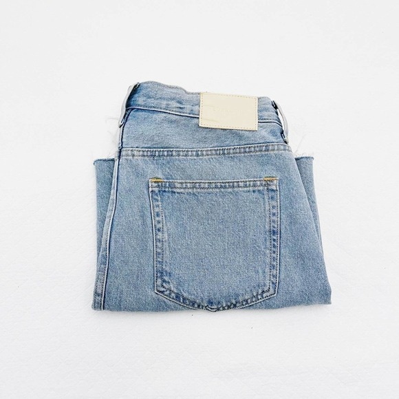 Everlane The Denim Reconstructed Jean Skirt Light Wash SZ29 - Picture 4 of 10